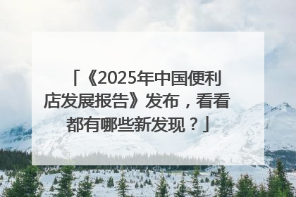 《2025年中国便利店发展报告》发布，看看都有哪些新发现？