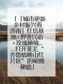 「城市更新 乡村振兴看济南」红培基地+野奢民宿+玫瑰秘境……打开莱芜“齐鲁情映山红片区”的破圈秘籍