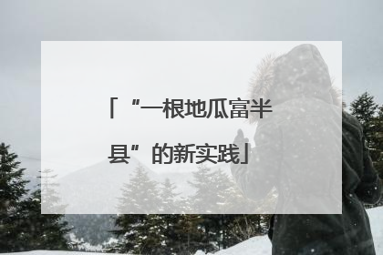 “一根地瓜富半县”的新实践