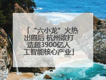 “六小龙”火热出圈后 杭州欲打造超3900亿人工智能核心产业