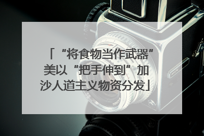 “将食物当作武器” 美以“把手伸到”加沙人道主义物资分发