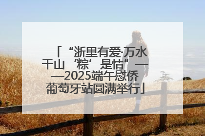 “浙里有爱·万水千山‘粽’是情”——2025端午慰侨葡萄牙站圆满举行