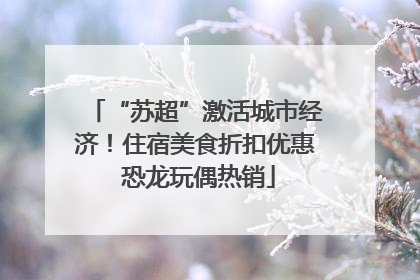 “苏超”激活城市经济！住宿美食折扣优惠 恐龙玩偶热销