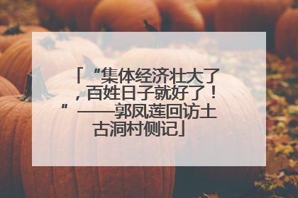 “集体经济壮大了，百姓日子就好了！”——郭凤莲回访土古洞村侧记