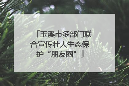 玉溪市多部门联合宣传壮大生态保护“朋友圈”