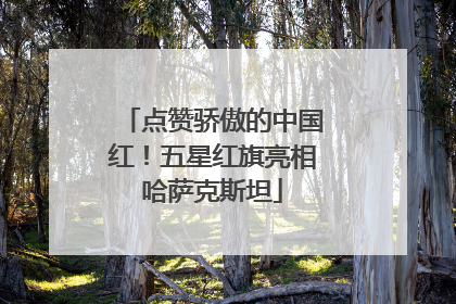 点赞骄傲的中国红！五星红旗亮相哈萨克斯坦