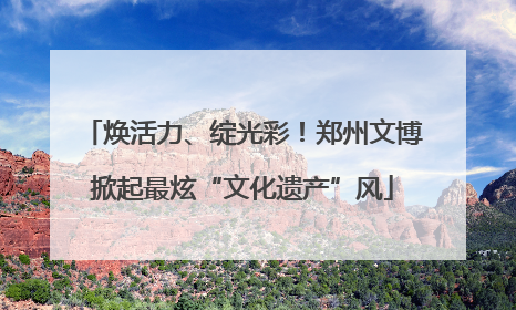 焕活力、绽光彩！郑州文博掀起最炫“文化遗产”风