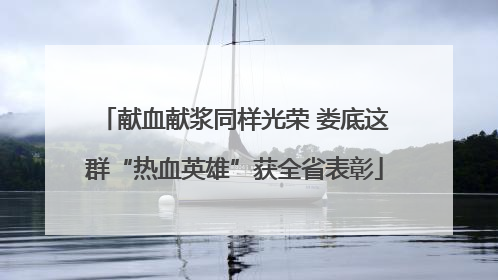献血献浆同样光荣 娄底这群“热血英雄”获全省表彰