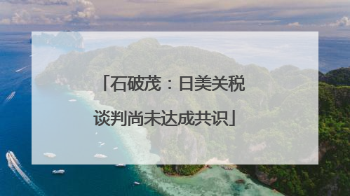 石破茂：日美关税谈判尚未达成共识