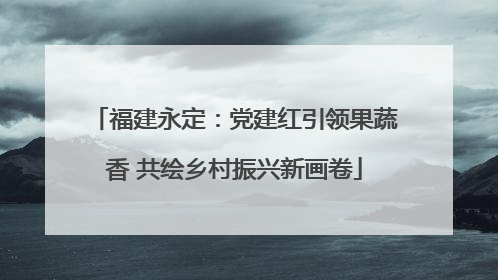 福建永定：党建红引领果蔬香 共绘乡村振兴新画卷