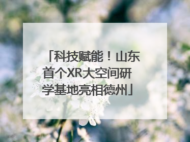 科技赋能！山东首个XR大空间研学基地亮相德州
