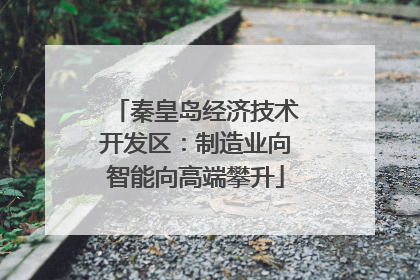 秦皇岛经济技术开发区：制造业向智能向高端攀升