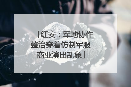 红安：军地协作整治穿着仿制军服商业演出乱象