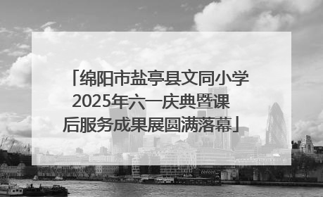 绵阳市盐亭县文同小学2025年六一庆典暨课后服务成果展圆满落幕