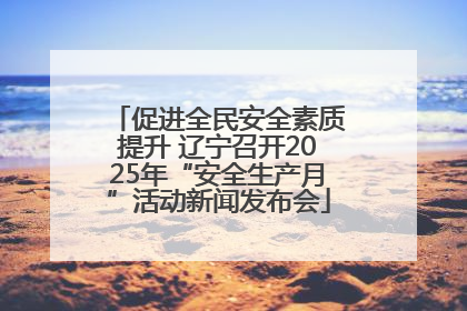 促进全民安全素质提升 辽宁召开2025年“安全生产月”活动新闻发布会