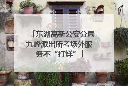 东湖高新公安分局九峰派出所考场外服务不“打烊”