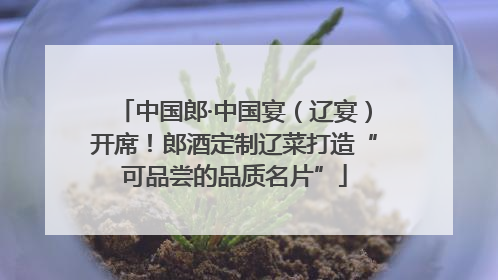 中国郎·中国宴（辽宴）开席！郎酒定制辽菜打造“可品尝的品质名片”