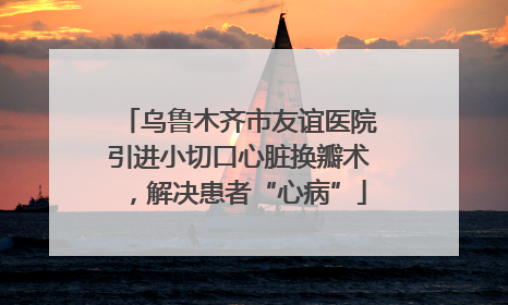 乌鲁木齐市友谊医院引进小切口心脏换瓣术，解决患者“心病”
