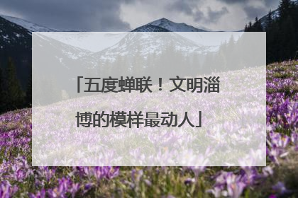 五度蝉联！文明淄博的模样最动人