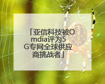亚信科技被Omdia评为5G专网全球供应商挑战者