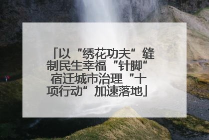 以“绣花功夫”缝制民生幸福“针脚” 宿迁城市治理“十项行动”加速落地