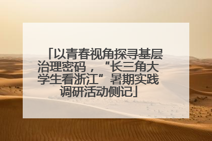 以青春视角探寻基层治理密码，“长三角大学生看浙江”暑期实践调研活动侧记