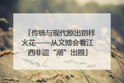 传统与现代擦出别样火花——从文博会看江西非遗“潮”出圈