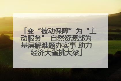 变“被动保障”为“主动服务” 自然资源部为基层解难题办实事 助力经济大省挑大梁
