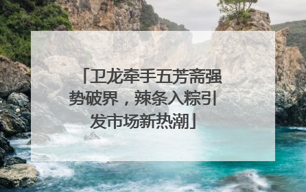卫龙牵手五芳斋强势破界，辣条入粽引发市场新热潮
