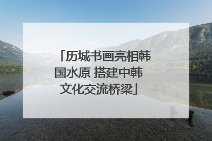 历城书画亮相韩国水原 搭建中韩文化交流桥梁