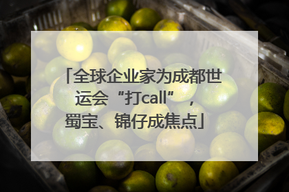全球企业家为成都世运会“打call”，蜀宝、锦仔成焦点