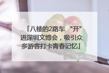 八楼的2路车 “开” 进深圳文博会，吸引众多游客打卡青春记忆
