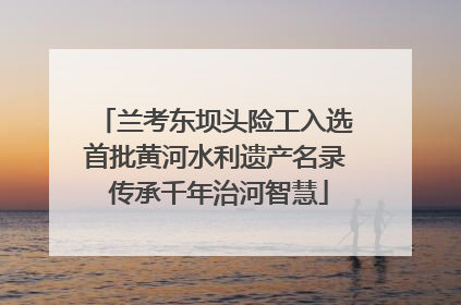 兰考东坝头险工入选首批黄河水利遗产名录 传承千年治河智慧