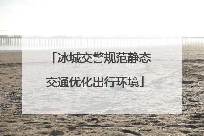 冰城交警规范静态交通优化出行环境