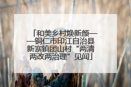 和美乡村焕新颜——铜仁市印江自治县新寨镇团山村“两清两改两治理”见闻