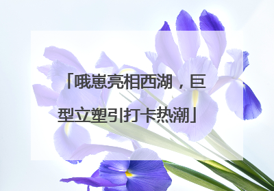 哦崽亮相西湖，巨型立塑引打卡热潮