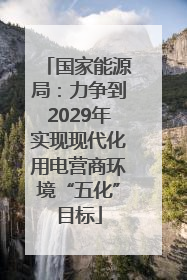国家能源局：力争到2029年实现现代化用电营商环境“五化”目标