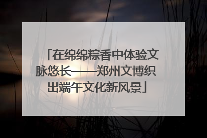 在绵绵粽香中体验文脉悠长——郑州文博织出端午文化新风景