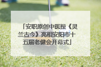 安职原创中医操《灵兰古今》亮相安阳市十五届老健会开幕式