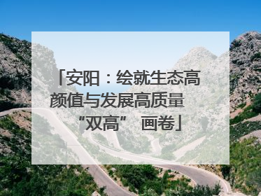 安阳：绘就生态高颜值与发展高质量 “双高” 画卷