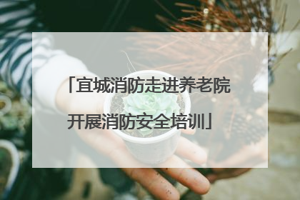 宜城消防走进养老院开展消防安全培训