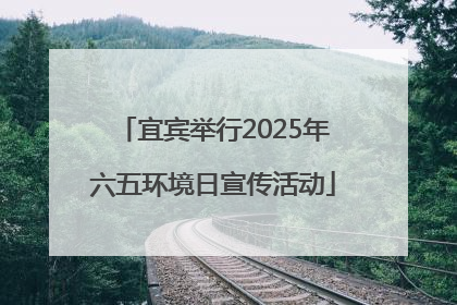 宜宾举行2025年六五环境日宣传活动