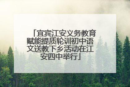 宜宾江安义务教育赋能提质轮训初中语文送教下乡活动在江安四中举行