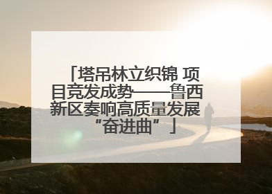 塔吊林立织锦 项目竞发成势——鲁西新区奏响高质量发展“奋进曲”