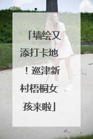 墙绘又添打卡地！巡津新村梧桐女孩来啦