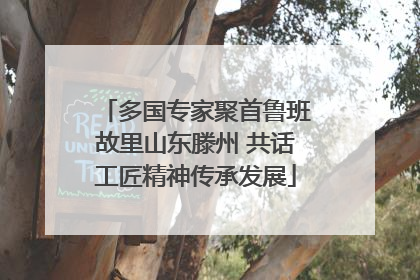 多国专家聚首鲁班故里山东滕州 共话工匠精神传承发展