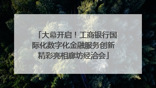 大幕开启！工商银行国际化数字化金融服务创新精彩亮相廊坊经洽会