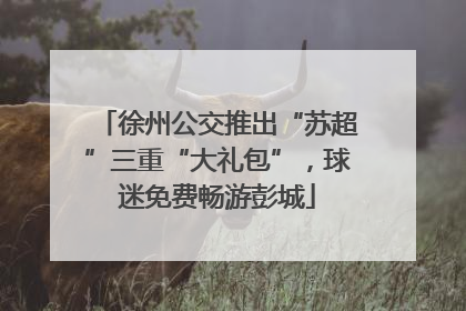 徐州公交推出“苏超”三重“大礼包”，球迷免费畅游彭城