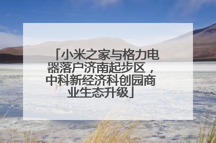 小米之家与格力电器落户济南起步区，中科新经济科创园商业生态升级