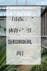 山东：“体育+”引领假期新风尚